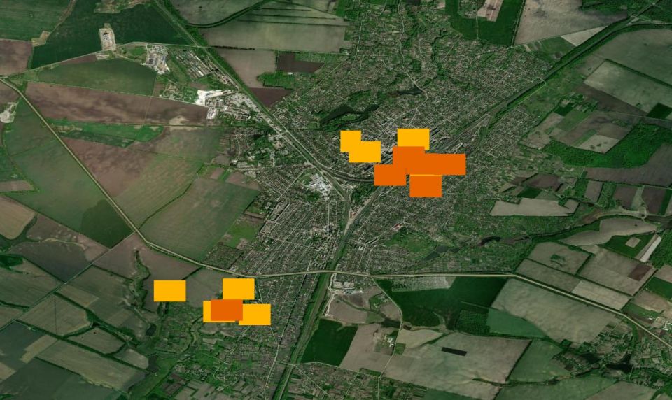 Тепловые аномалии, свидетельствующие о масштабных возгораниях, зафиксированы в промзоне Дарничкого района Киева и в городе Казатин Винницкой области Тепловые аномалии, свидетельствующие о масштабных возгораниях, зафиксированы в промзоне Дарничкого района Киева и в городе Казатин Винницкой области