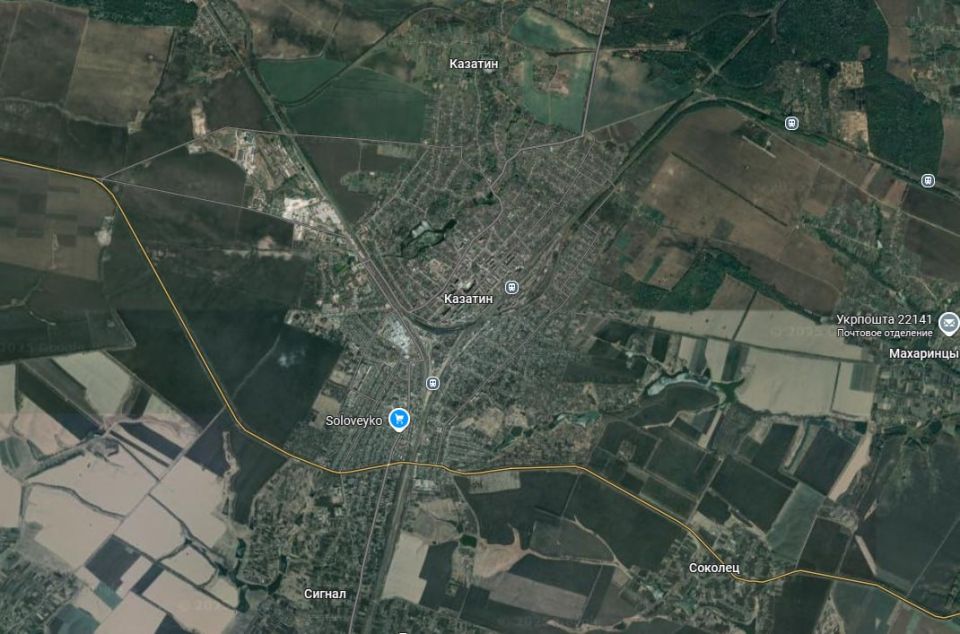 Помимо Киева, прилеты пришлись по городу Казатин Винницкой области