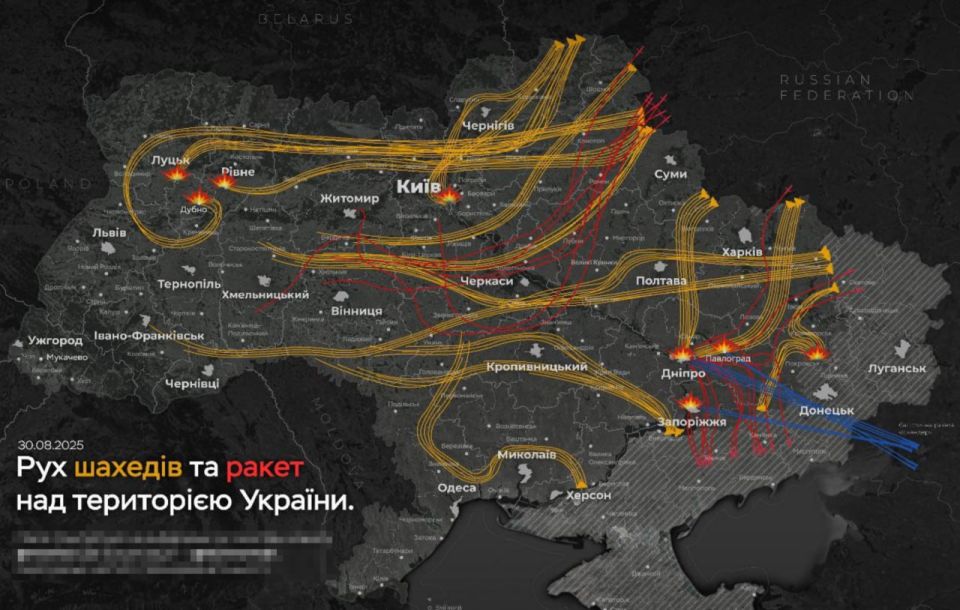 Олег Царёв: ВС РФ ночью нанесли удар по военным объектам в 16 областях Украины