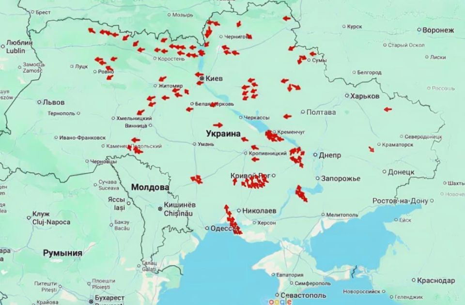 «Червона» тревога по всей Украине: Больше сотни дронов ВС РФ поднялись в небо «Червона» тревога по всей Украине: Больше сотни дронов ВС РФ поднялись в небо