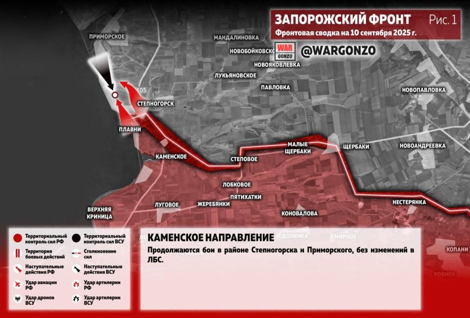 WarGonzo: Фронтовая сводка на утро 10.09.25