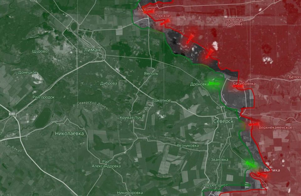 «На Северском направлении ВС РФ продвигаются между Григоровкой и Серебрянкой