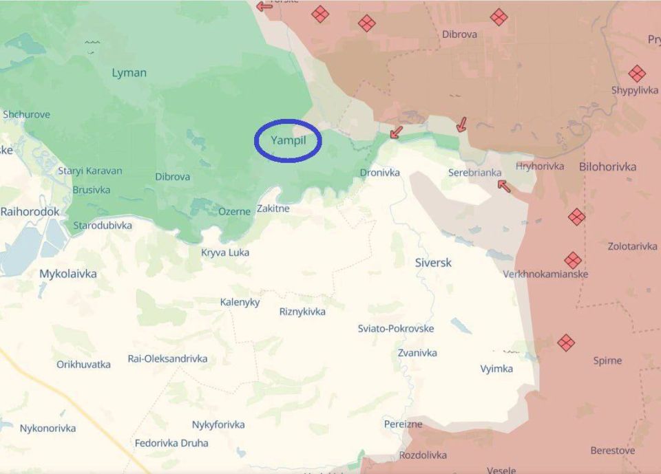 «Российские силы проникли в населённый пункт Ямполь на Лиманском направлении, используя гражданскую одежду для маскировки