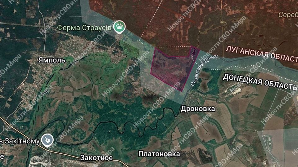 Наши воины продвинулись между нп. Ямполь и Дроновка, перерезав грунтовую дорогу