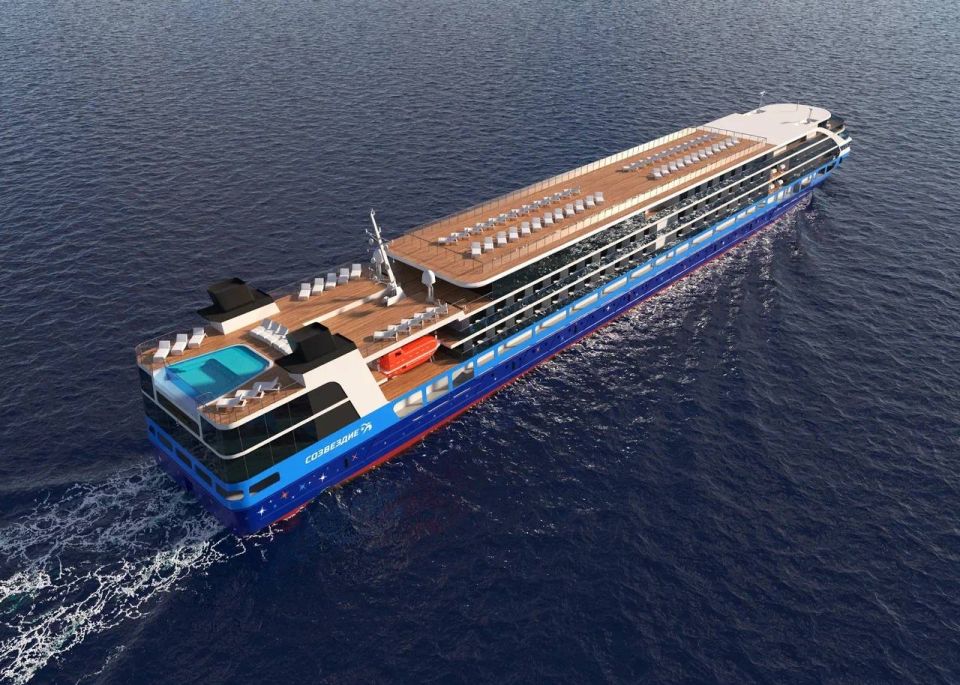 Проект нового круизного судна "Сириус" для семейного отдыха представила ОСК