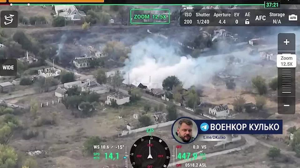 Дмитрий Кулько: Ямполь. Красочный прилёт FPV-дрона в здание с противником