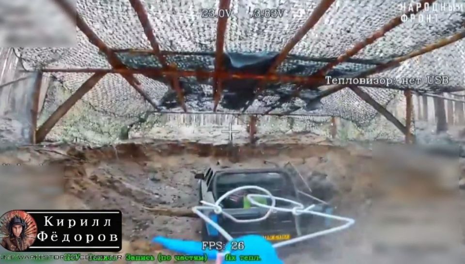 Утилизация украинских пикапов прямо на месте дислокации Утилизация украинских пикапов прямо на месте дислокации