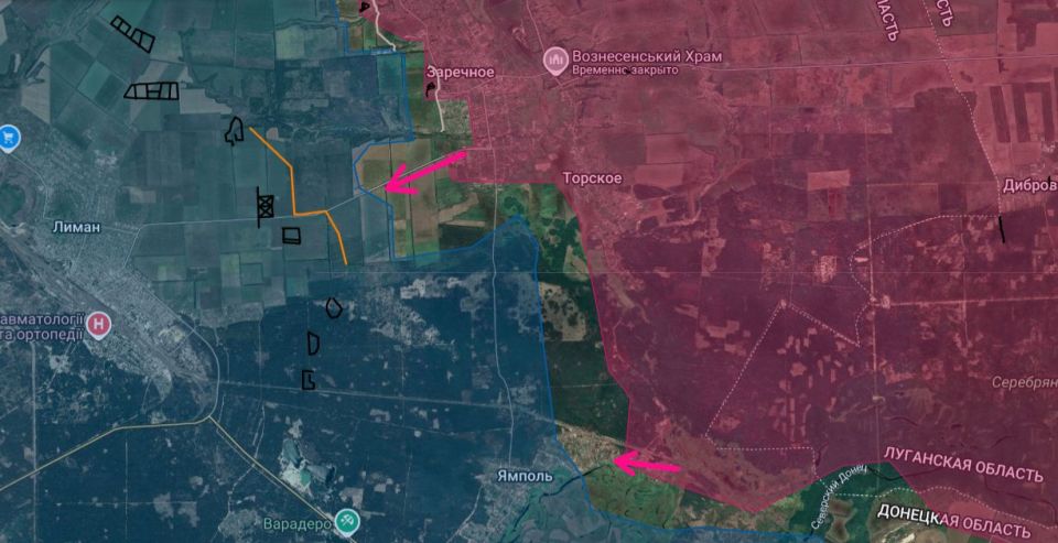 На Краснолиманском направлении продолжаются бои за Ямполь, сообщает Анатолий Радов: