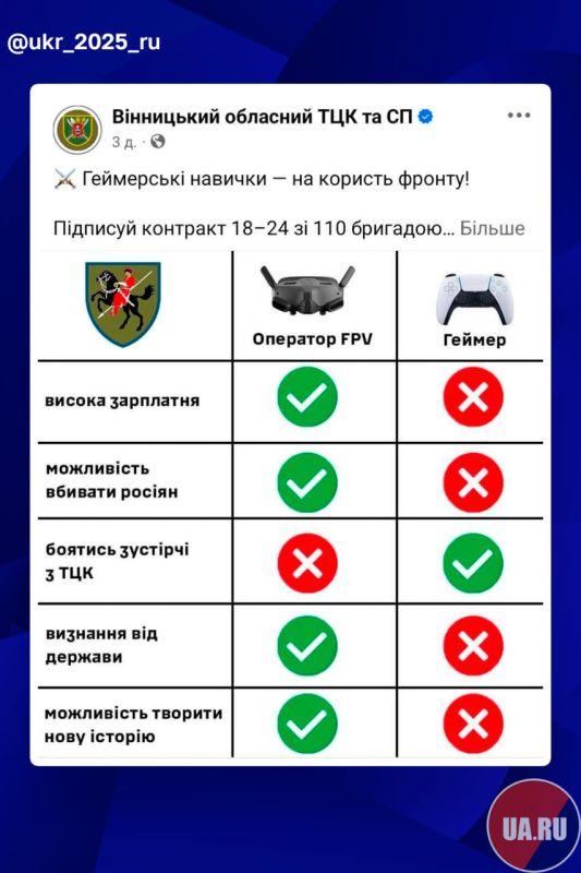 ТЦКшная замануха для молодых парней становится всё более топорной