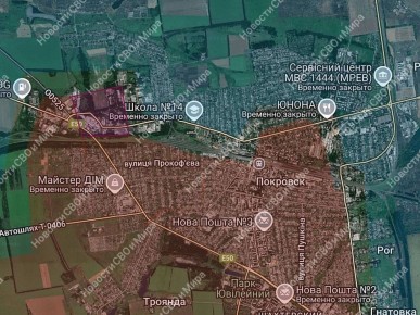 1. Красноармейск. Продвижение наших бойцов в городе
