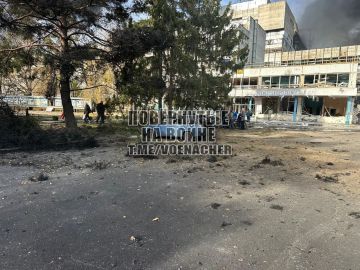 Ещё кадры последствий удара по ТЭС в Ладыжине