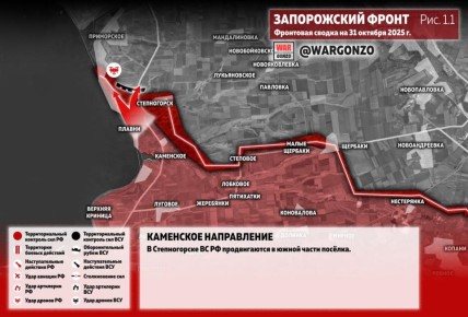 WarGonzo: Фронтовая сводка на утро 31.10.25
