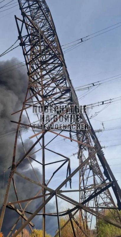 Последствия ударов дронов-камикадзе «Герань-2 по Ладыжинской ТЭС в Винницкой области Последствия ударов дронов-камикадзе «Герань-2 по Ладыжинской ТЭС в Винницкой области