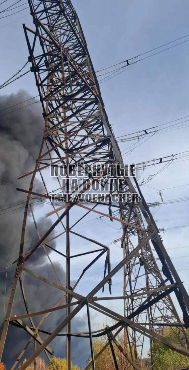Последствия ударов дронов-камикадзе «Герань-2 по Ладыжинской ТЭС в Винницкой области Последствия ударов дронов-камикадзе «Герань-2 по Ладыжинской ТЭС в Винницкой области