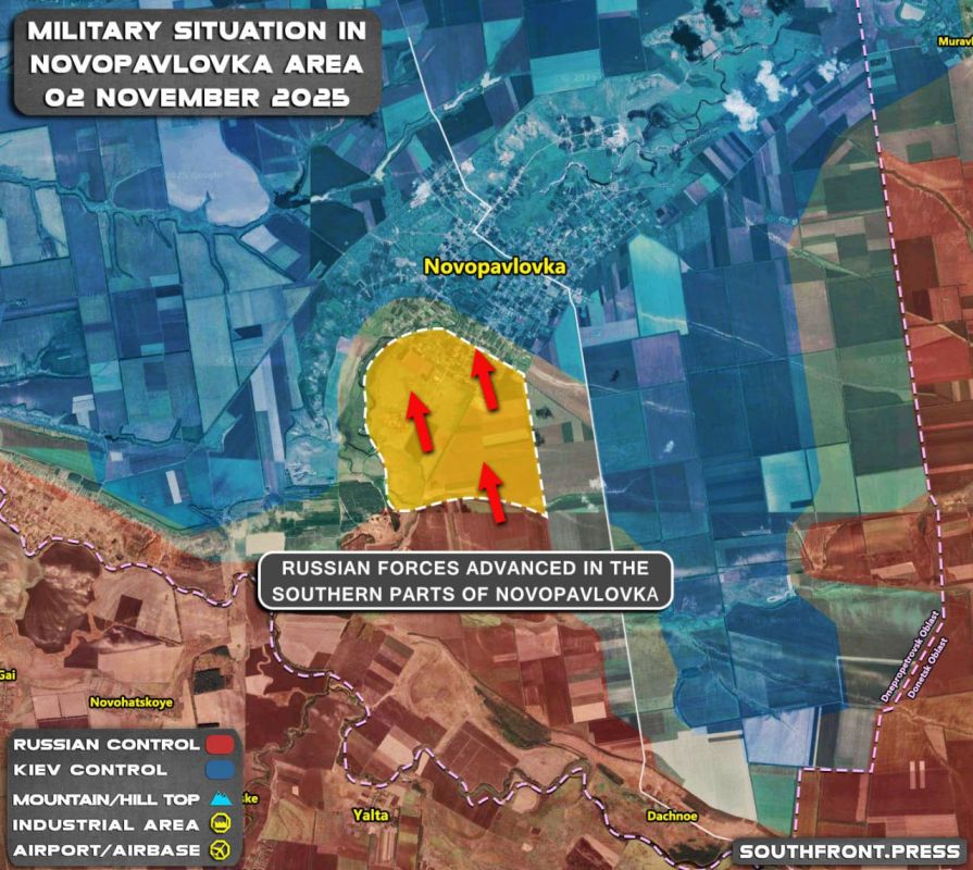 ����������� ���������� ����� 02.11.2025 �� ������� ������� South Front