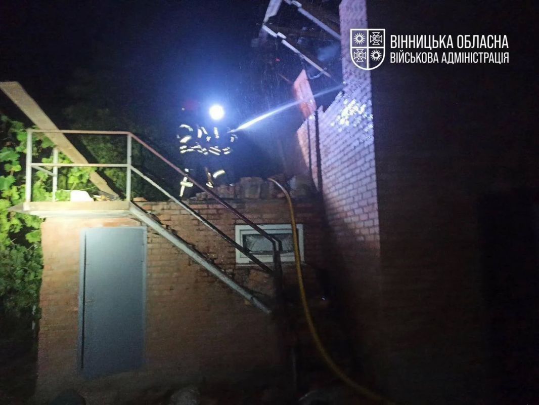В Винницкой области в результате атаки БПЛА произошло возгорание "хозяйственной постройки", — заявила местная ОВА